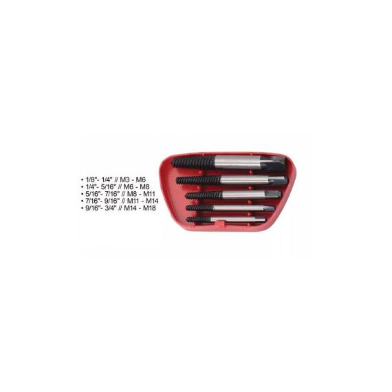 Set extractoare suruburi rupte 1/4 - 9/16 inch Cod: 24000-Dacenergy.ro
