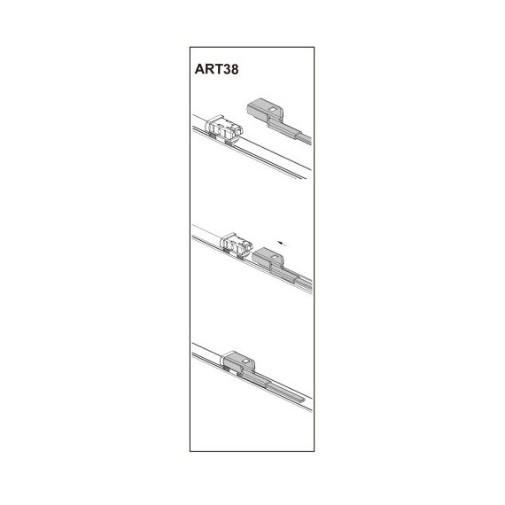 Stergator parbriz pasager FIAT DOBLO Box (263) 02/2010➝ COD:ART38  16"-Dacenergy.ro