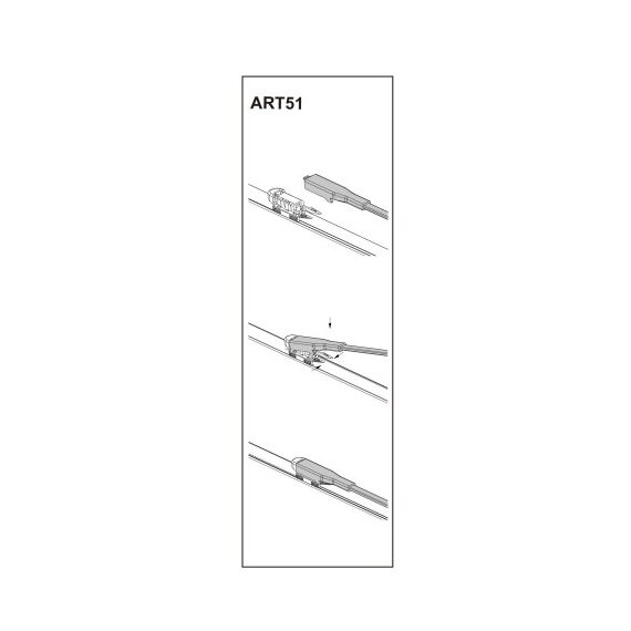 Stergator parbriz pasager FORD B-MAX 03/2012➝ COD:ART51 26"-poza 2-Dacenergy.ro