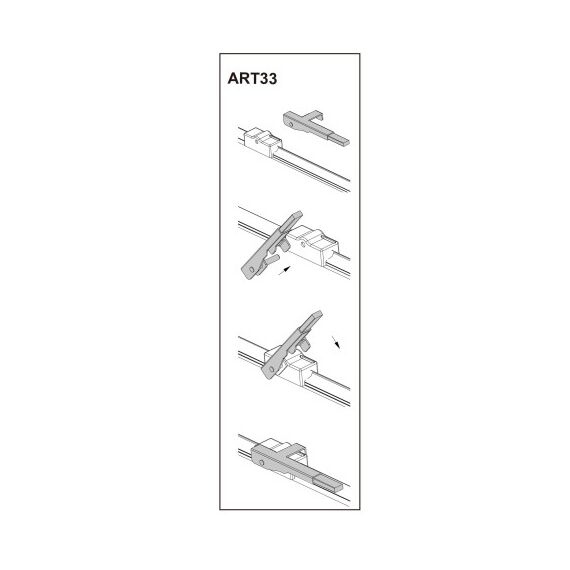 Stergator parbriz pasager  OPEL ASTRA H Van 02/2004➝ COD:ART33 18"-Dacenergy.ro