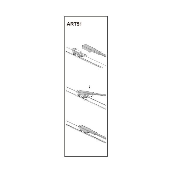 Stergator parbriz sofer OPELZAFIRA II 07/2005➝ COD:ART51 28"-Dacenergy.ro