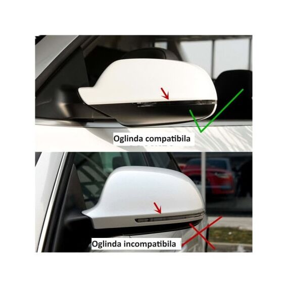 Capace oglinda tip Batman auto compatibile Audi A5 8T 2007-2016 Cod: C502-BAT2-poza 4-Dacenergy.ro