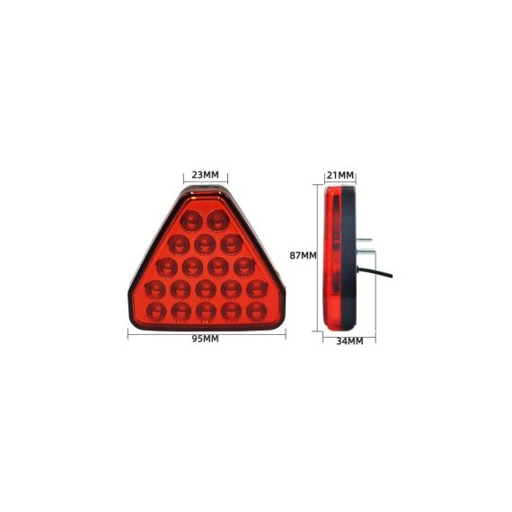 Lampa stop frana LED F1 lumina rosie 12V Cod: AC-3221-poza 2-Dacenergy.ro