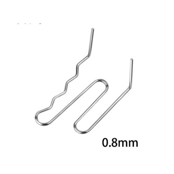 Set 100 cleme pentru pistol reparat plastic 0.8mm otel inoxidabil Cod: K18028-15-Dacenergy.ro