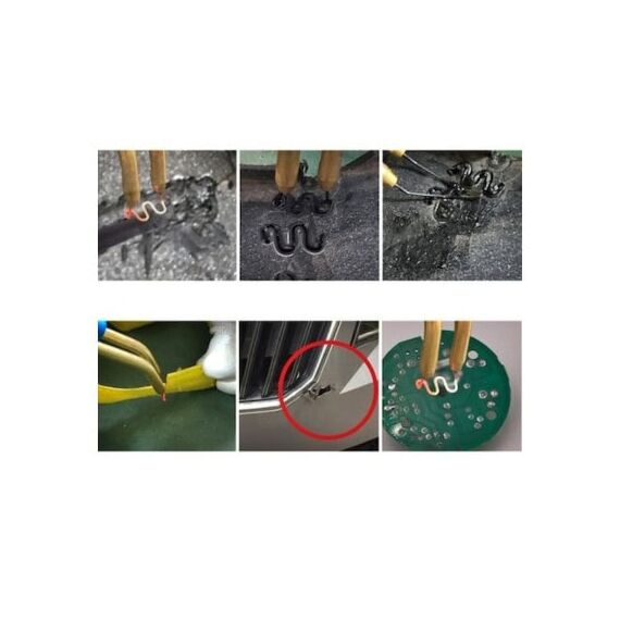 Set 100 cleme pentru pistol de reparat obiecte din plastic 0.8mm Cod: K18028-16-poza 2-Dacenergy.ro