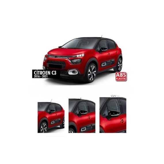 Capace oglinda tip Batman auto compatibile Citroen C3 2016-2021 Cod: C572-BAT2-Dacenergy.ro