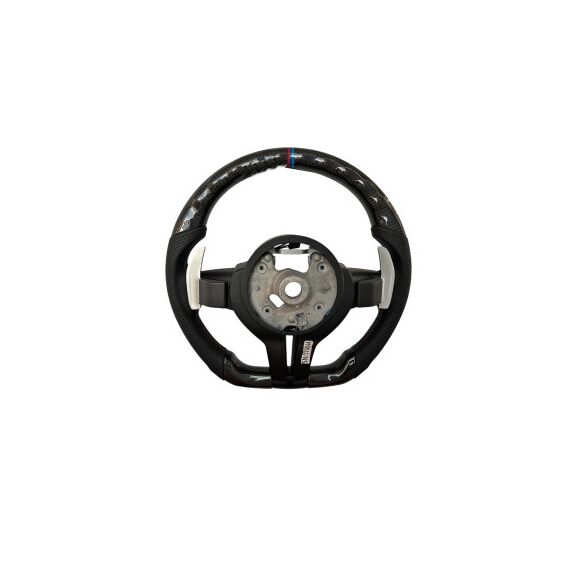Volan sport piele si carbon compatibil cu modelele BMW Seria 5  F10,F11,F07 Seria 6 F06,F12,F13 Seria 7 F01,F02 Cod: OCH-06-poza 5-Dacenergy.ro