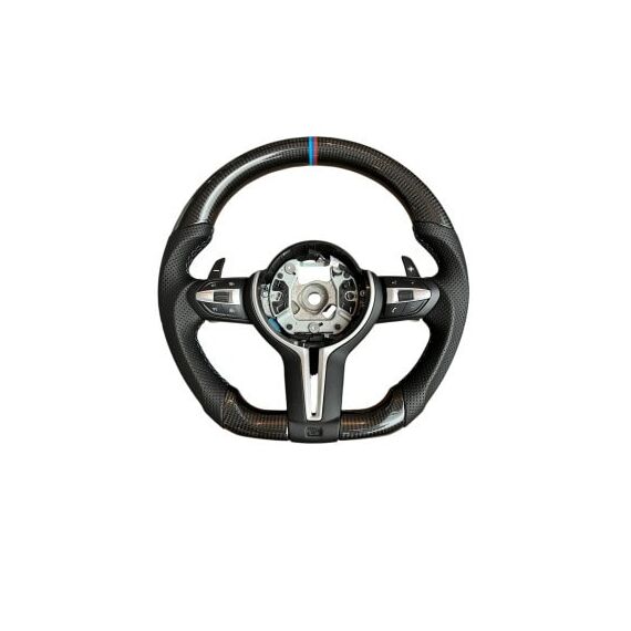 Volan sport piele si carbon  compatibil cu modelele BMW Seria 1 F20,F21 Seria 2 F22,F23,F45,F87 Seria 3 F30,F31,F34 Seria 4 F32,F33,F36,F82,F83 X5 - F15 X3 - F25 Cod: OCH-10-Dacenergy.ro