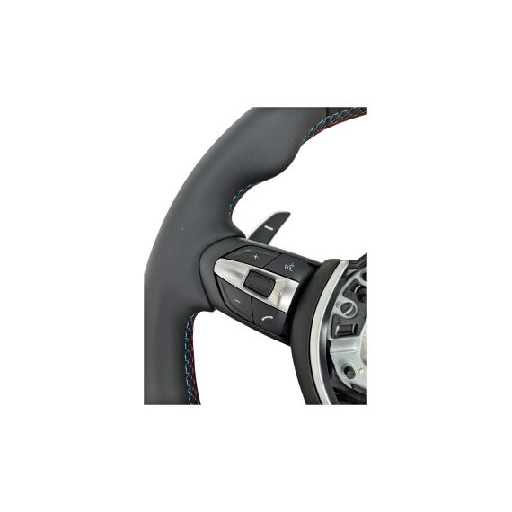 Volan sport piele  compatibil cu modelele BMW Seria 1 E87 Seria 3 E90, E91, E92,E93 X1 E84 X5 E70,E53 X6  E71 Z4 E89   Cod: OCH-12-poza 3-Dacenergy.ro