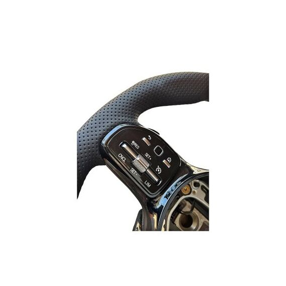 Volan sport piele perforata si carbon compatibil cu modelele Mercedes  2010-2021  Produs compatibil - nu este OEM Cod: OCH-14-poza 3-Dacenergy.ro