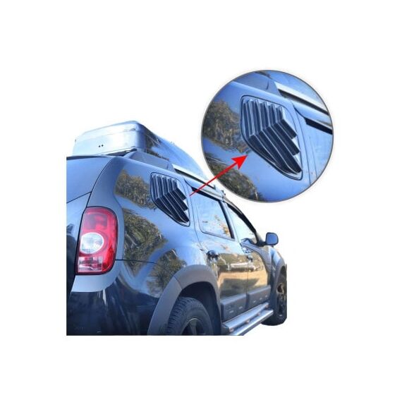 Ornament protectie geam auto lateral spate compatibil Dacia Duster I 2010-2018 Cod: ABS-D1 DDACK10172-poza 7-Dacenergy.ro