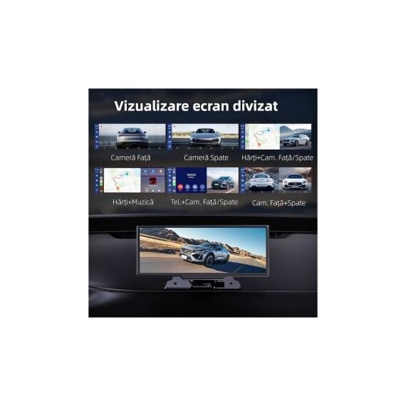 Navigatie Multimedia DVR 10.26" touch screen  CarPlay si Android Auto wireless, Camera marsarier Cod: CHS-N91C-poza 9-Dacenergy.ro