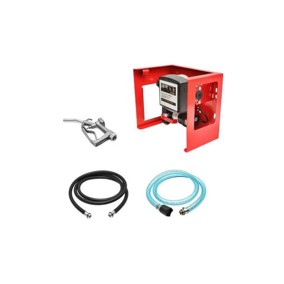 Kit pompa transfer motorina 12V debit 40L/min cu contor furtun aspiratie 1.5m furtun transfer 4m si pistol   Cod: BK87750-Dacenergy.ro