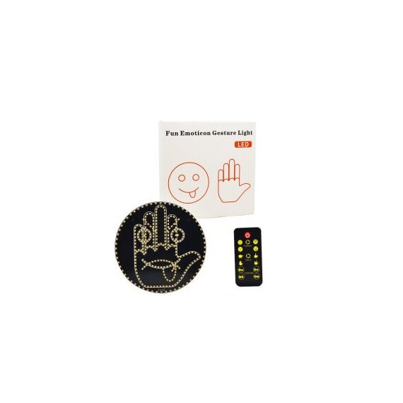 Panou LED tip emoticon zambaret , programabil, cu afisaje personalizabile controlate din telecomanda 12 gesturi Cod: FS-1804-Dacenergy.ro