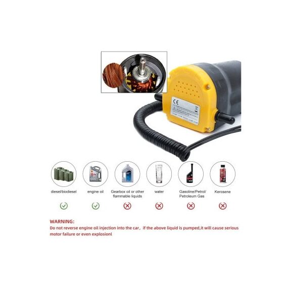 Pompa combustibil ulei motor diesel 12V 80W Cod: T8031-poza 3-Dacenergy.ro