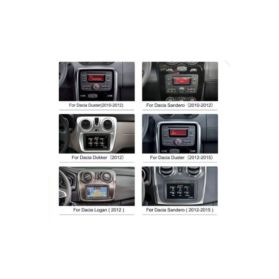Navigatie Android 8 inch 4GB+64GB  CarPlay Android Auto compatibila  Dacia Duster,Sandero Cod: A3931-poza 3-Dacenergy.ro