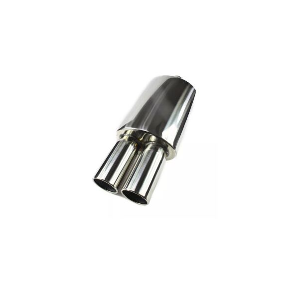 Toba sport inox dubla, diametru intrare 60 mm, lungime totala 550 mm, corp 320 mm Cod: 801212-7676P-poza 2-Dacenergy.ro