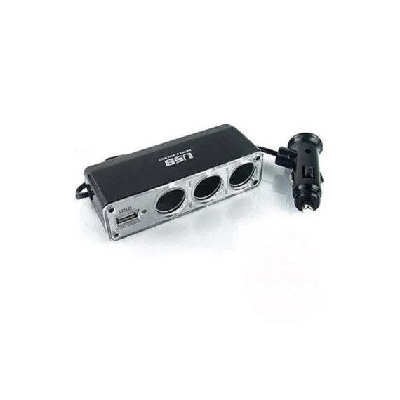 Prelungitor bricheta 3 cai cu fir si USB WF-0120 / WF-0096-Dacenergy.ro