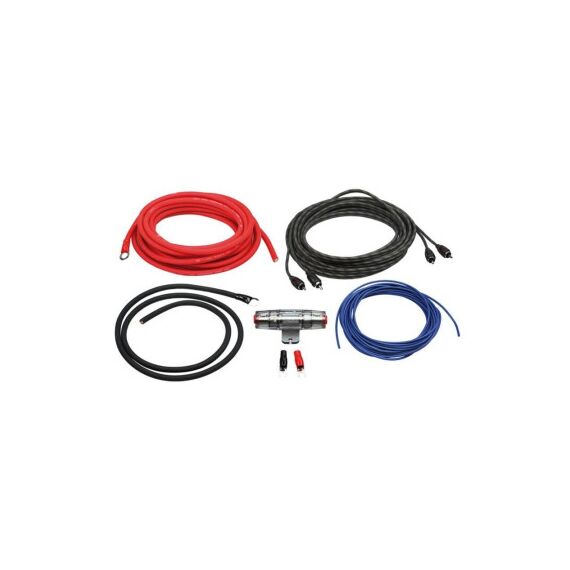 Kit cabluri subwoofer auto AIV 10mm² pentru amplificator cu RCA si siguranta AGU Cod: LK-10-poza 2-Dacenergy.ro
