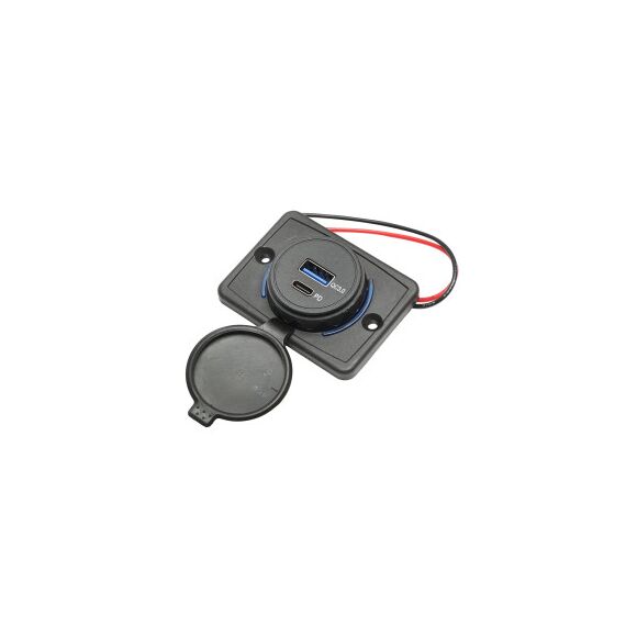 Incarcator auto universal dublu 12-24V Tip C  USB   Cod: BK69982-Dacenergy.ro