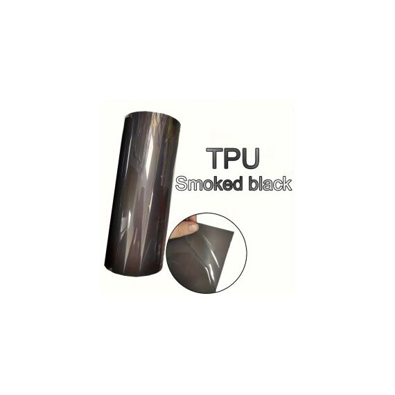 Folie far stop premium PPF TPU 7.5 mil fumuriu smoky black 60x60cm Cod: TU002-Dacenergy.ro