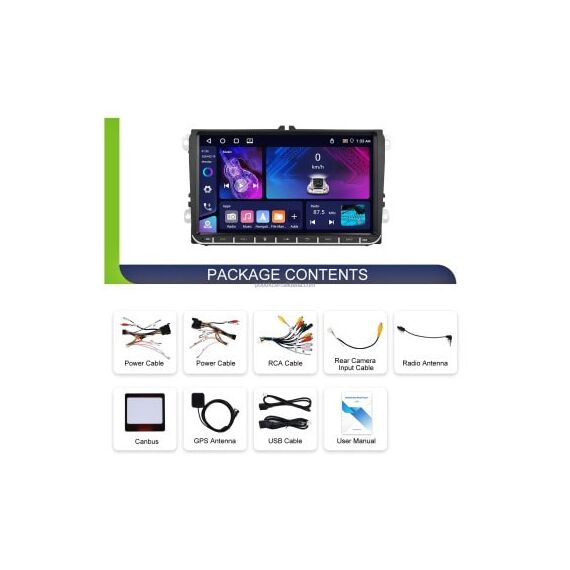 Navigatie Android ecran 7 inch 2GB+64GB CarPlay Android Auto GPS WIFI FM RDS compatibila Toyota  Cod: A4123-poza 3-Dacenergy.ro