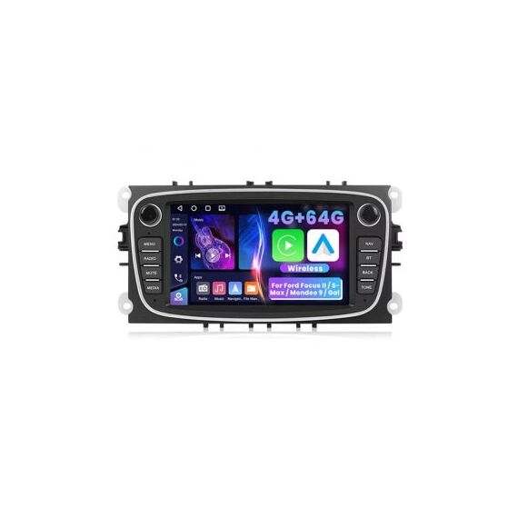 Navigatie Android 7 inch 4GB+64GB CarPlay Android Auto GPS WiFi FM RDS compatibila Ford Cod: A3855-Dacenergy.ro