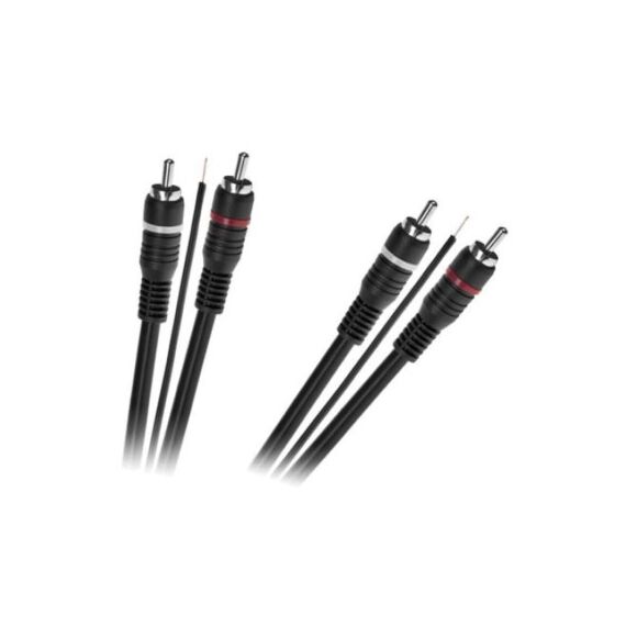 Cablu audio 2RCA tata 2RCA tata ecranat cu fir remote 5m MIV-Dacenergy.ro