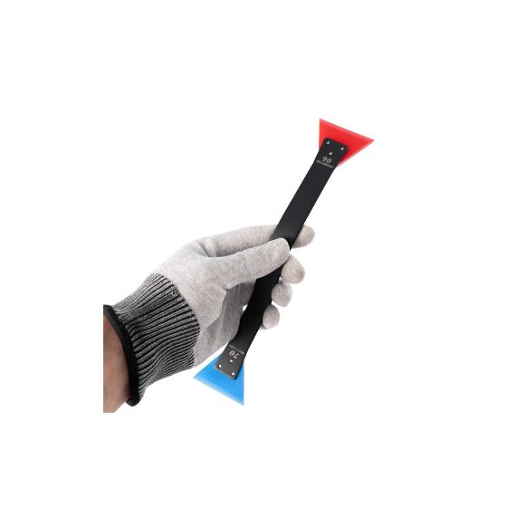 Racleta folie auto curbata dubla din silicon 70/90 durometru Cod: HS-122-poza 4-Dacenergy.ro