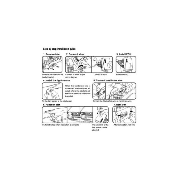 Modul pentru aprinderea automată a farurilor "FOLLOW ME HOME", 12V Cod: DB600D-poza 4-Dacenergy.ro