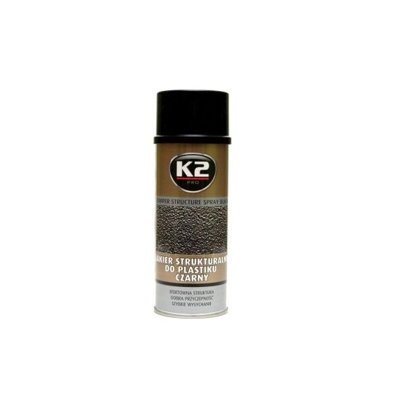 Spray vopsea structurata auto K2 PRO 400ml pentru plastic si metal Cod: L345-Dacenergy.ro