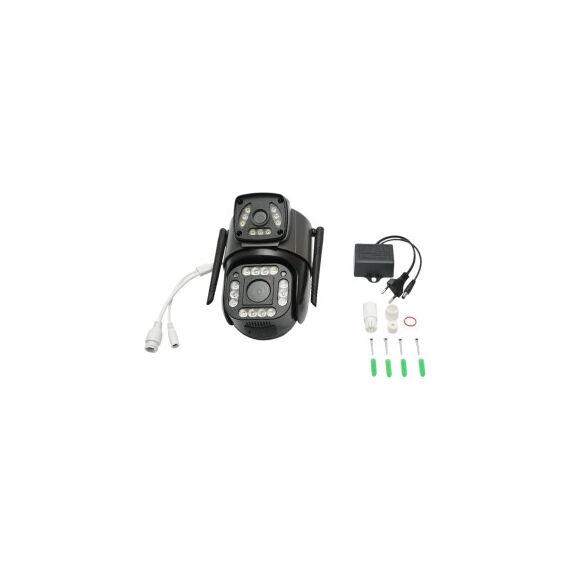 Camera de supraveghere lentila duala 4MP 1080P P2P WiFi 2.4GHz PTZ detectie umana V380 Pro Cod: DISMN54-poza 2-Dacenergy.ro