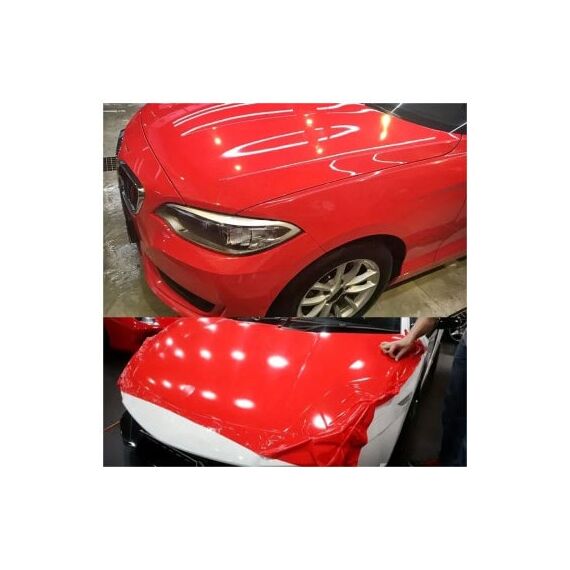 Folie auto autocolant PVC rosu lucios 1.52m x 1m cu tehnologie eliminare bule Cod: 9217-poza 2-Dacenergy.ro