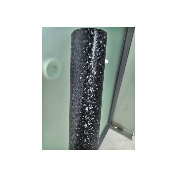 Folie auto autocolant PVC negru cu model 3D 1.52m x 1m cu tehnologie eliminare bule Cod: KM1009-poza 3-Dacenergy.ro