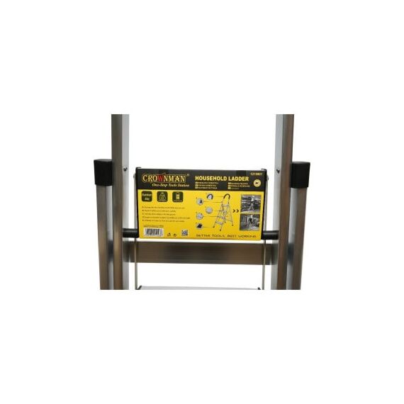 Scara aluminiu pliabila, 4 trepte antiderapante, inaltime 143cm, sarcina maxima 150Kg Crownman Cod: DISPN84-poza 8-Dacenergy.ro