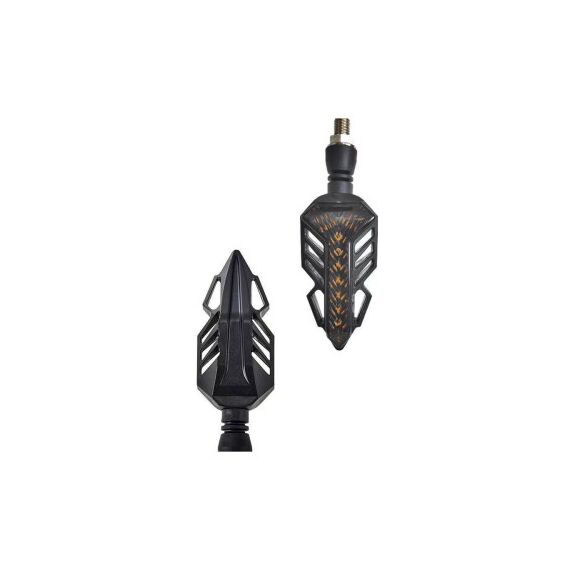 Semnalizare moto 12V cu  semnalizare LED  alba Cod: FS-1215-poza 2-Dacenergy.ro