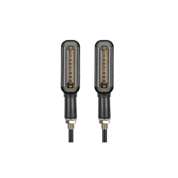Semnalizare moto LED 12V cu functie de lumina de zi alba si semnalizare galbena Cod: FS-1212-Dacenergy.ro