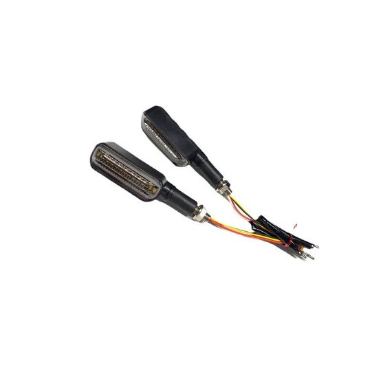 Semnalizare moto LED 12V cu functie de lumina de zi alba si semnalizare galbena Cod: FS-1212-poza 3-Dacenergy.ro