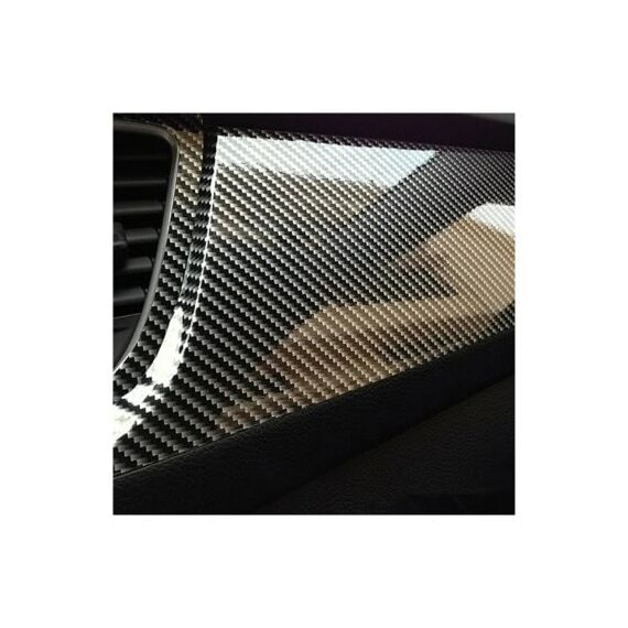 Rola folie auto autocolant Pet Premium carbon negru 1.52m x 18m cu tehnologie eliminare bule Cod: PET10085-Dacenergy.ro