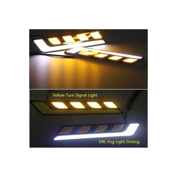 Lumini de zi DRL auto cu functie semnalizare 16 cm LED Cod: A8354-poza 8-Dacenergy.ro