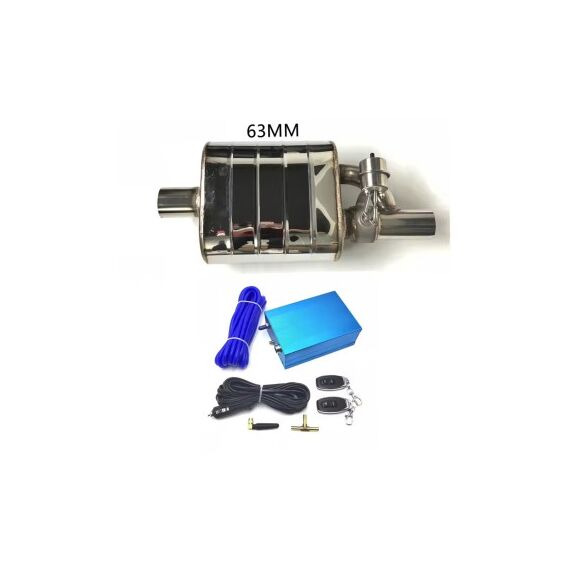 Toba sport evacuare auto cut off valve cu telecomanda 63 mm reglaj sunet inox Cod: FM01-63mm-Dacenergy.ro