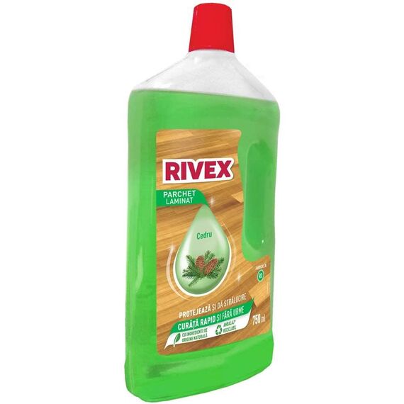 Solutie curatare parchet Rivex, lichid, parchet laminat, protectie si stralucire, 750 ml-poza 2-Dacenergy.ro