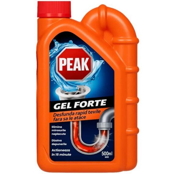 Solutie gel pentru desfundarea tevilor Peak Out Gel Forte, 500 ml-Dacenergy.ro
