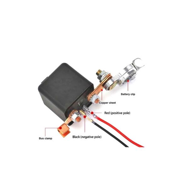 Comutator deconectare baterie auto cu telecomanda 12V 200A antifurt Cod: IN0353-poza 3-Dacenergy.ro