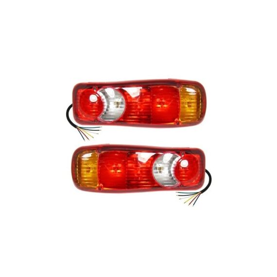 Set lampa stop stanga si dreapta remorca camion trailer 5 functii 12V 24V 2 bucati Cod: DM-F-015-Dacenergy.ro
