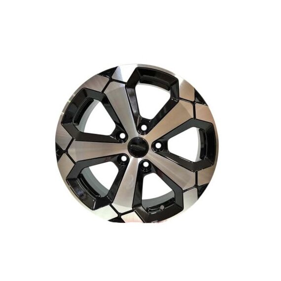 Jante DY427 KM 16x6.5 5x114.3 ET32 negru polish diamond cut compatibile Dacia Renault Nissan Toyota Cod: DY427-poza 2-Dacenergy.ro