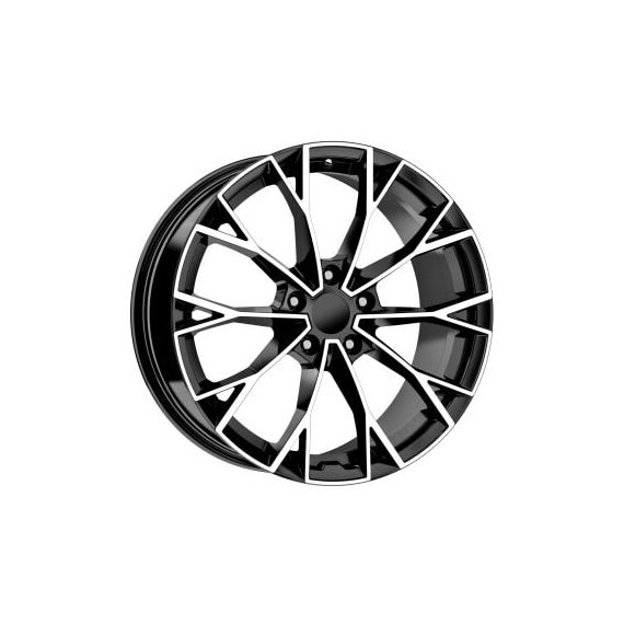 Jante DY1736 KM 16x6.5 5x112 ET35 negru polish diamond cut compatibile Volkswagen Audi Seat Skoda Cupra Cod: DY1736-Dacenergy.ro