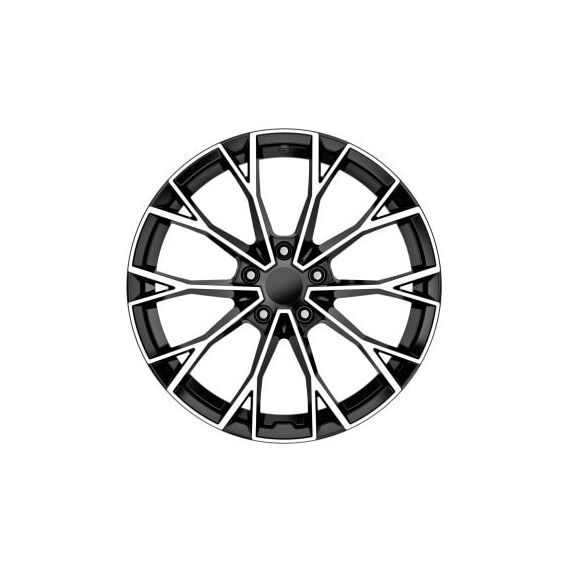 Jante DY1736 KM 16x6.5 5x112 ET35 negru polish diamond cut compatibile Volkswagen Audi Seat Skoda Cupra Cod: DY1736-poza 2-Dacenergy.ro