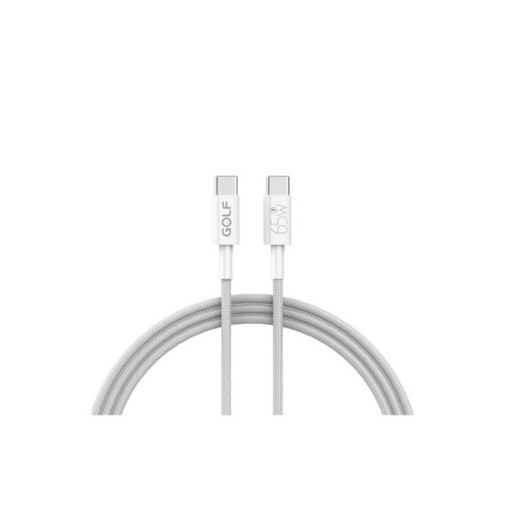 Cablu Type C la Type C 1m 65W incarcare rapida alb Cod: GC-119-Dacenergy.ro