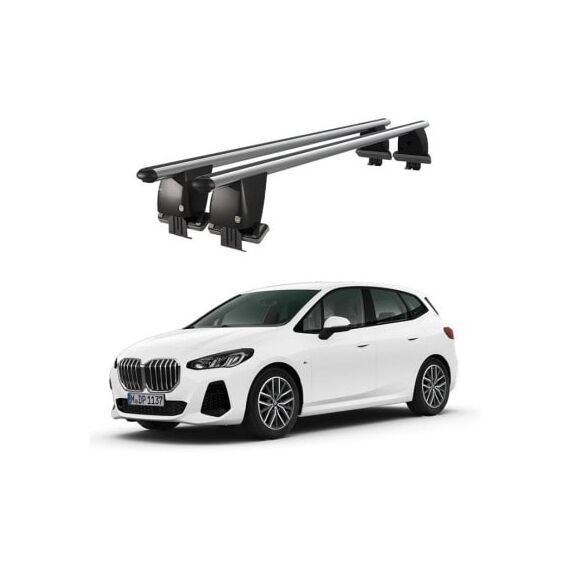 Bare transversale portbagaj auto aluminiu compatibile plafon neted BMW Seria 2 Active Tourer U06 2021-> argintii sau negre Cod: CB200101 Kit-101-Dacenergy.ro